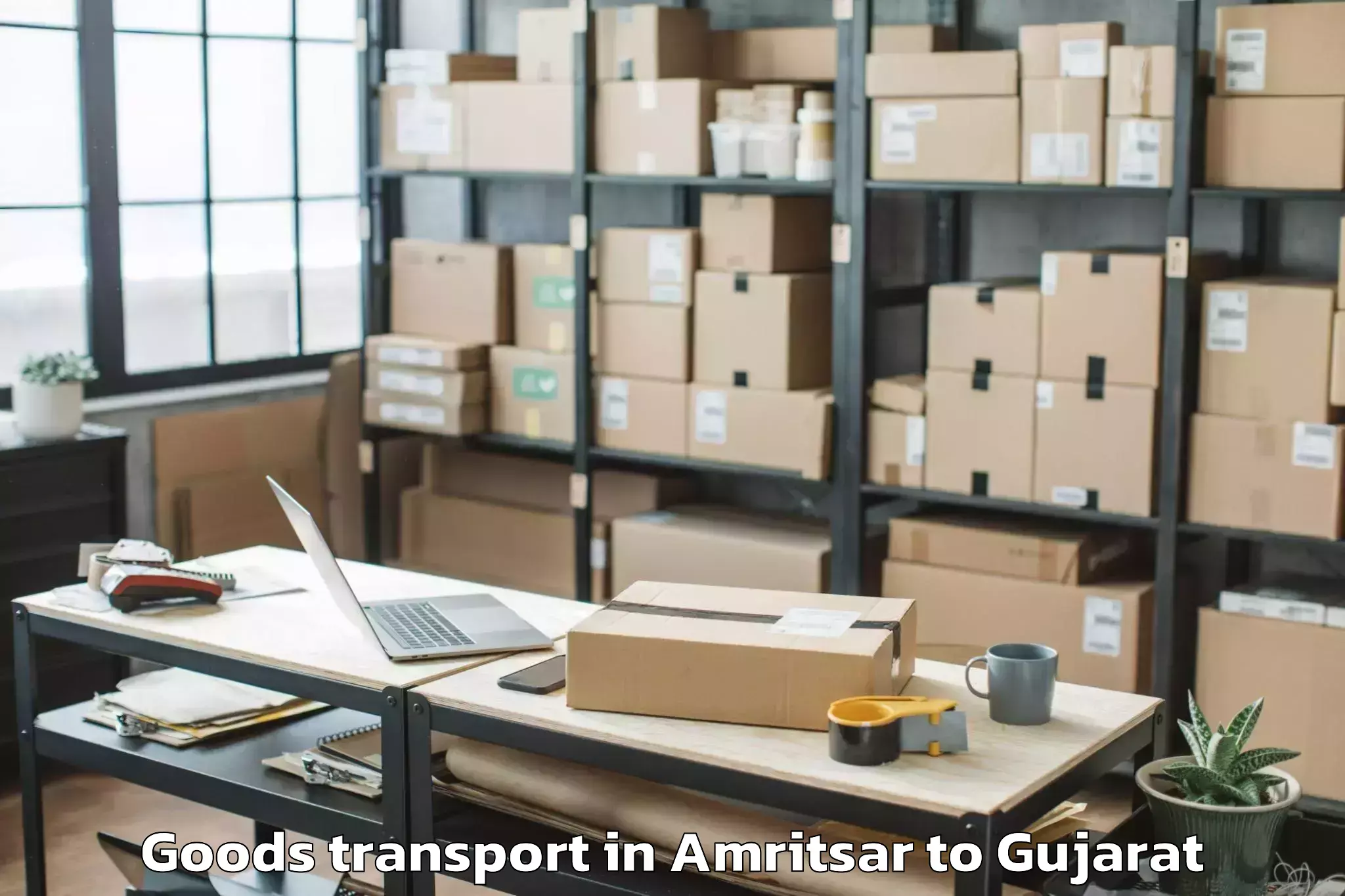 Affordable Amritsar to Kavant Goods Transport